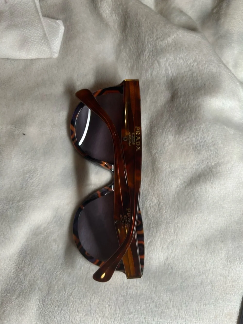 Prada Brown Tortoiseshell Cat-Eye Sunglasses - Prada - Picture 3 of 16
